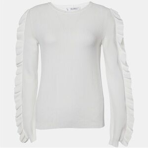 MaxMara Ruffle Sleeve Sweater Medium
